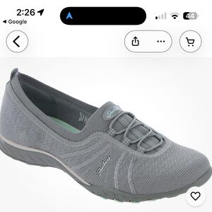 Skechers Women's Breathe Easy-Simple Pleasure Sneaker Memory Foam Gray 8.5 NEW